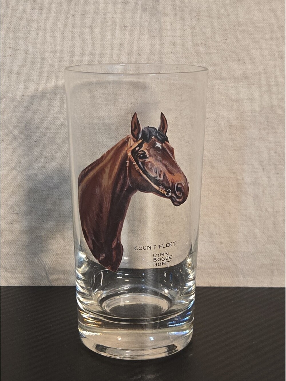 Horse Racing Glass Gallant Fox By Lynn Bogue Hunt